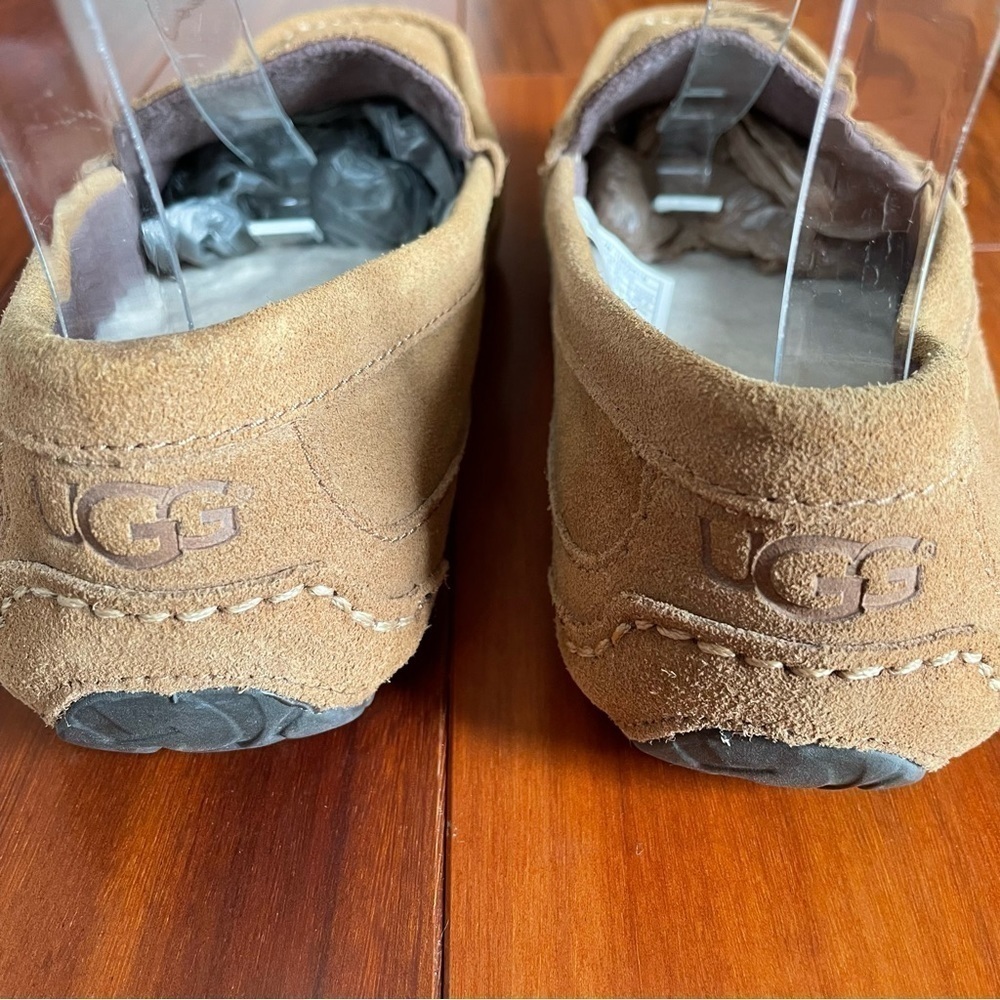 UGG Alder Faux Shearling Lined Suede Camel Slipper Shoes Size 8 - Picture 8 of 12